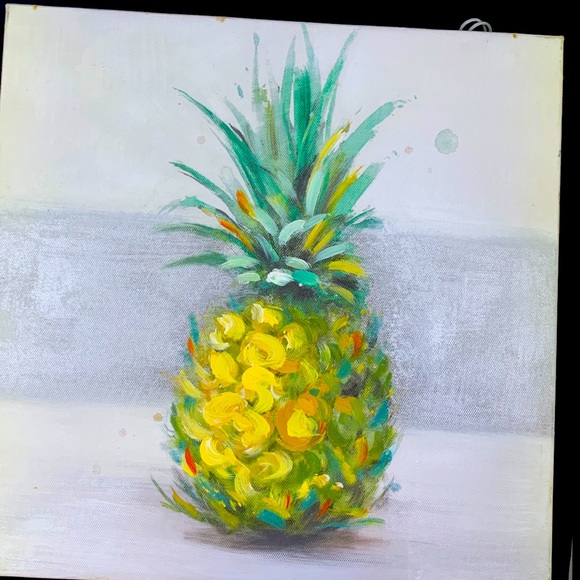 PINEAPPLE PRINT WALL ART - Picture 1 of 7